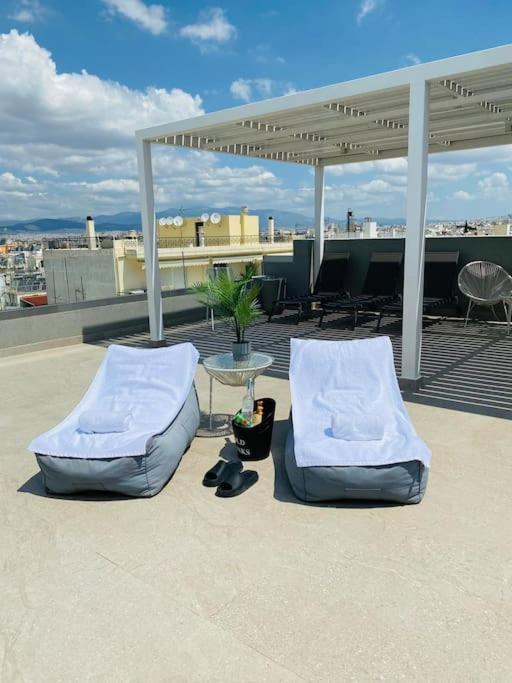 New 2Bd Aprt With Shared Rooftop Pool D3 Athen Eksteriør billede