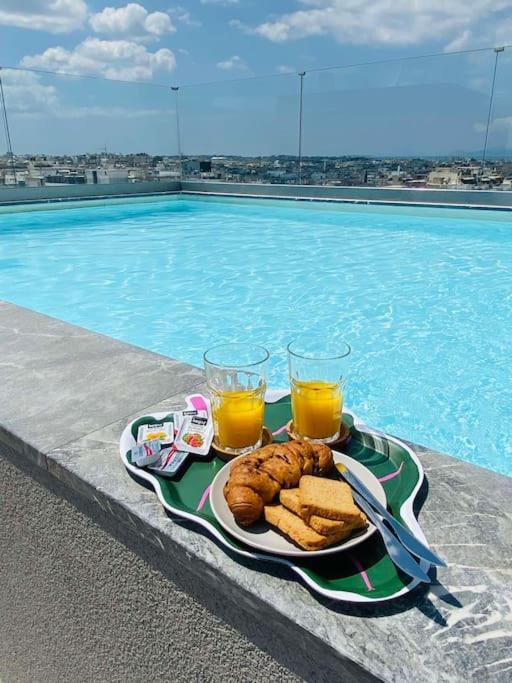 New 2Bd Aprt With Shared Rooftop Pool D3 Athen Eksteriør billede