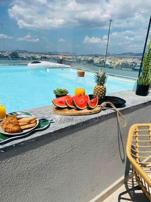New 2Bd Aprt With Shared Rooftop Pool D3 Athen Eksteriør billede