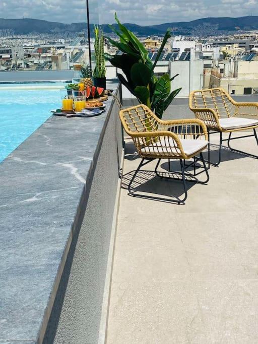 New 2Bd Aprt With Shared Rooftop Pool D3 Athen Eksteriør billede